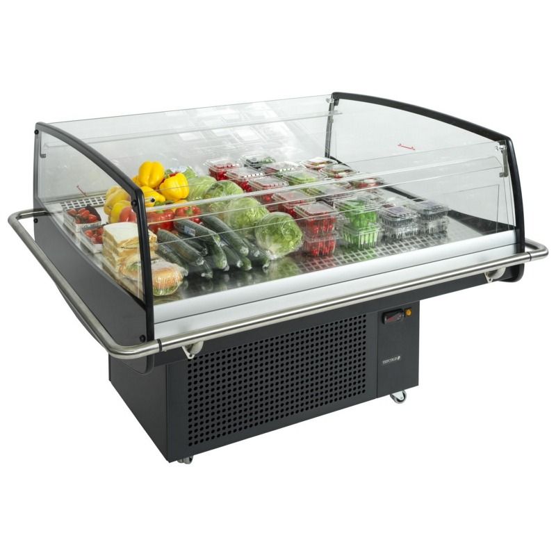 Tefcold Glass Impulse Cooler / Spider Fridge Black - PDC125 Refrigerated Merchandisers Tefcold