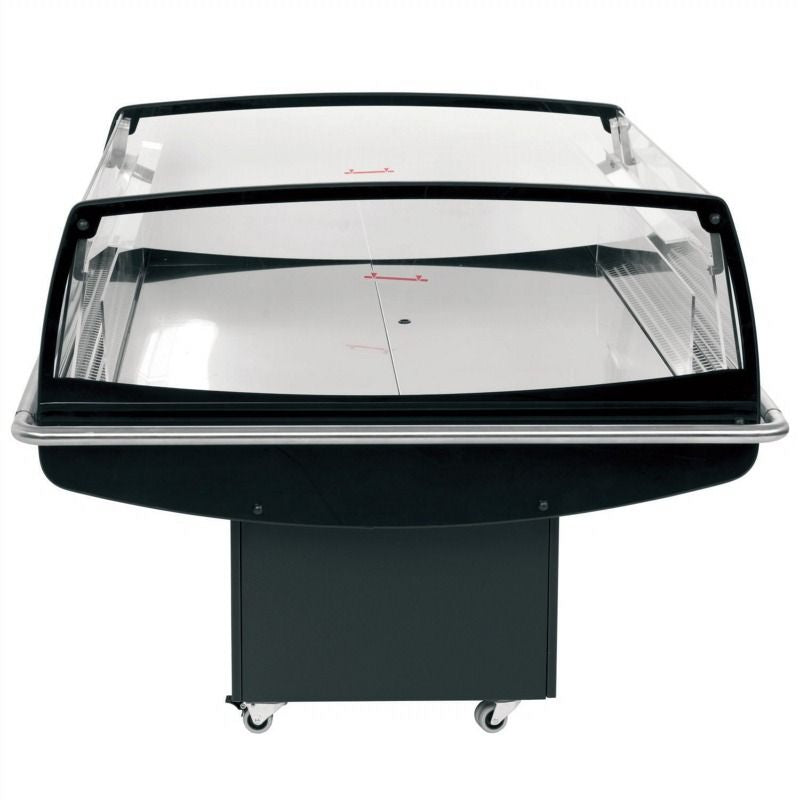 Tefcold Glass Impulse Cooler / Spider Fridge Black - PDC125 Refrigerated Merchandisers Tefcold