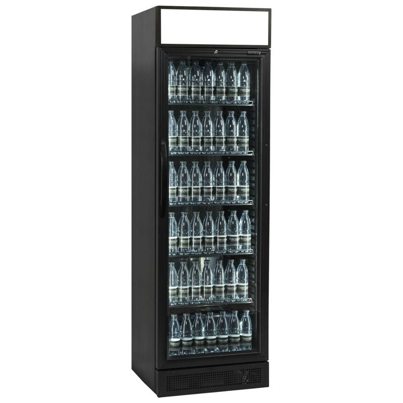 Tefcold Single Glass Bottle Cooler Fridge - CEV425CP Upright Single Door Bottle Coolers Tefcold