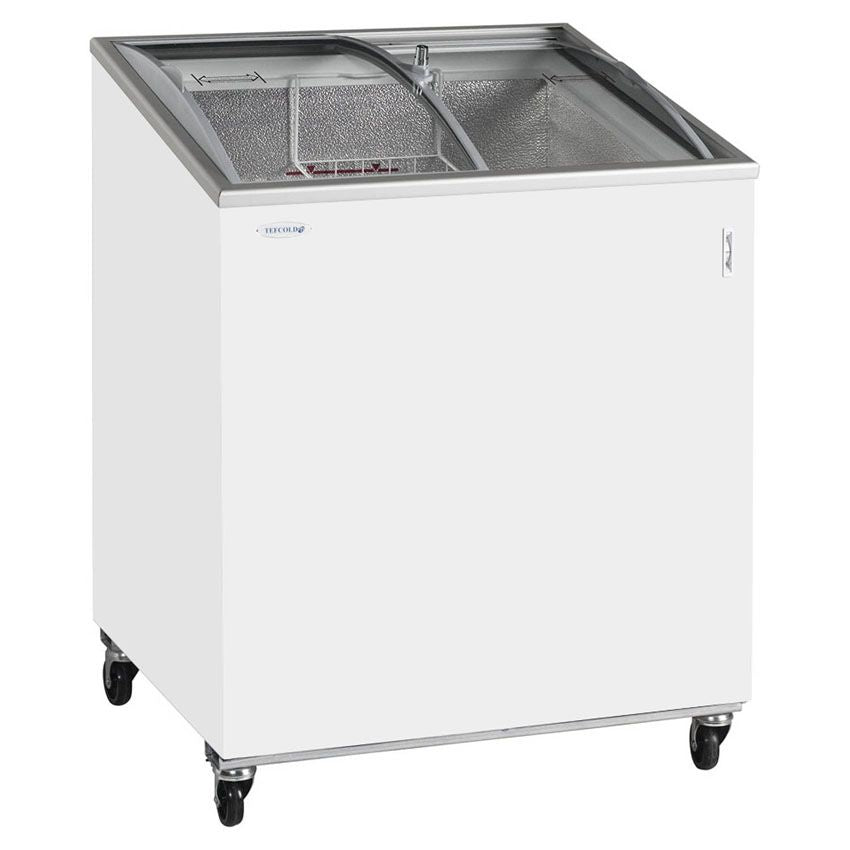 Tefcold Sliding Curved Glass Lid Chest Freezer - IC200SCEB Ice Cream Display Freezers Tefcold