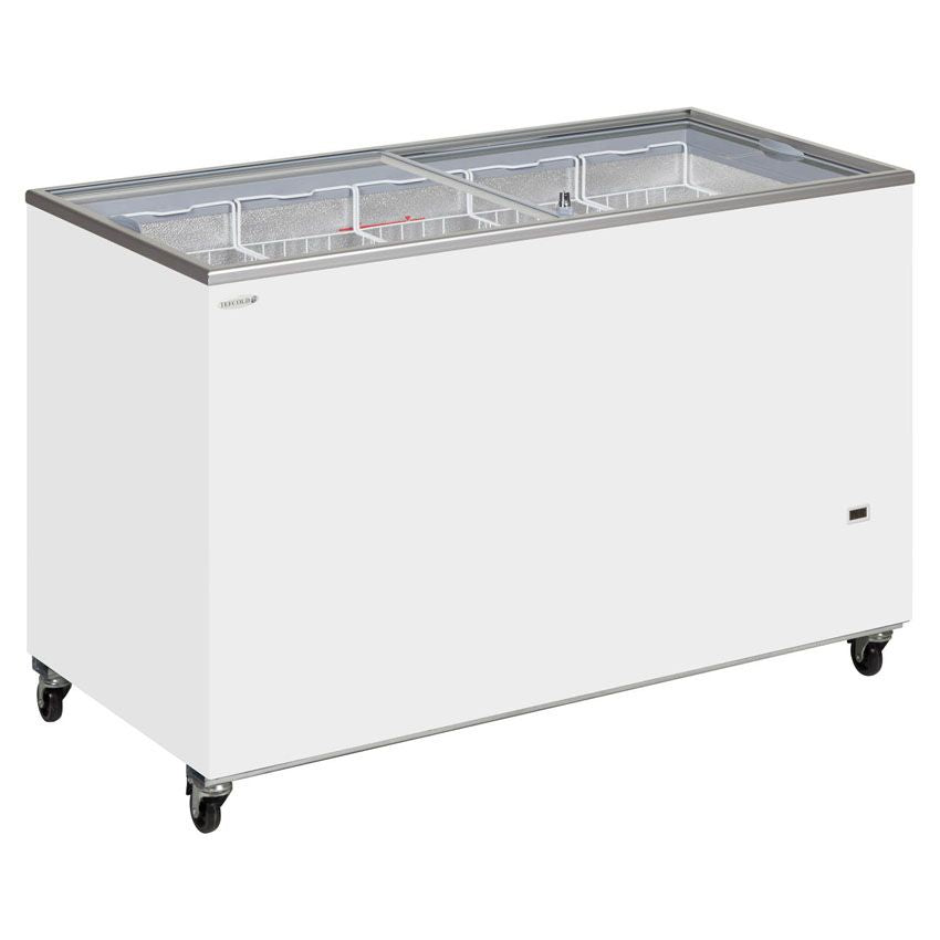 Tefcold Sliding Flat Glass Lid Chest Freezer - IC400SC Display Chest Freezers Tefcold