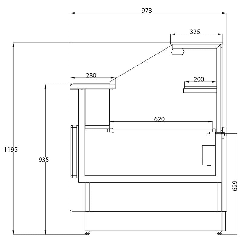 Trimco Serve Over Counter White - BRABANT 100 Standard Serve Over Counters Trimco