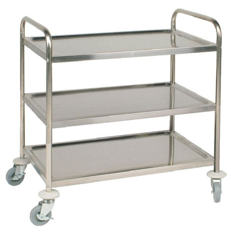 Vogue 3 Tier Clearing Trolley Large - F995 Service Trolleys Vogue   