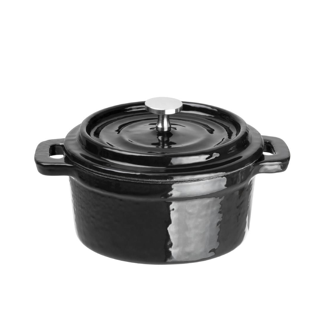 Vogue Cast Iron Round Mini Pot - Y259 Cast Iron Cookware Vogue