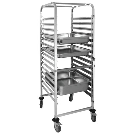 Vogue Gastronorm Racking Trolley 15 Level - GG499 GN & Racking Trolleys Vogue   