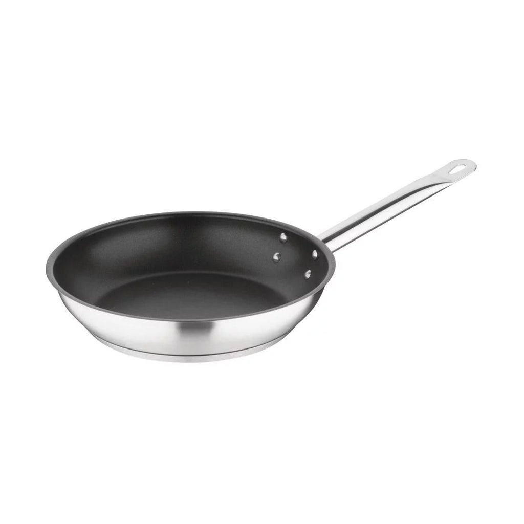 Vogue Non-stick Teflon Stainless Steel Platinum Plus Frying Pan 240mm - FC096 Frying Pans Vogue   