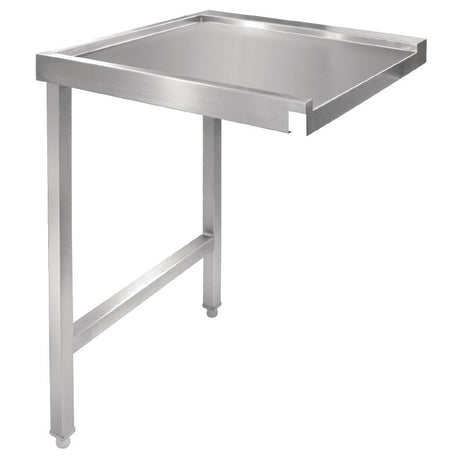Vogue Pass Through Dishwash Table Left 600mm - GJ533 Stainless Steel Dishwasher Tables Vogue   