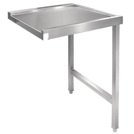 Vogue Pass Through Dishwash Table Right 600mm - GJ534 Stainless Steel Dishwasher Tables Vogue   