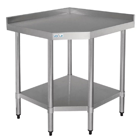 Vogue Stainless Steel Corner Table 700mm - GL278 Stainless Steel Corner Tables & Units Vogue   