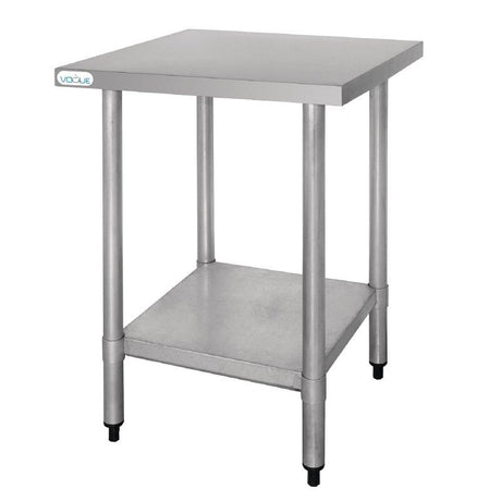 Vogue Stainless Steel Prep Table 600mm - T389 Stainless Steel Centre Tables Vogue   