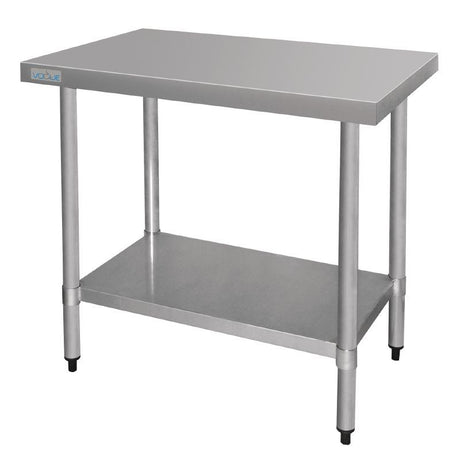 Vogue Stainless Steel Prep Table 900mm - T375 Stainless Steel Centre Tables Vogue   