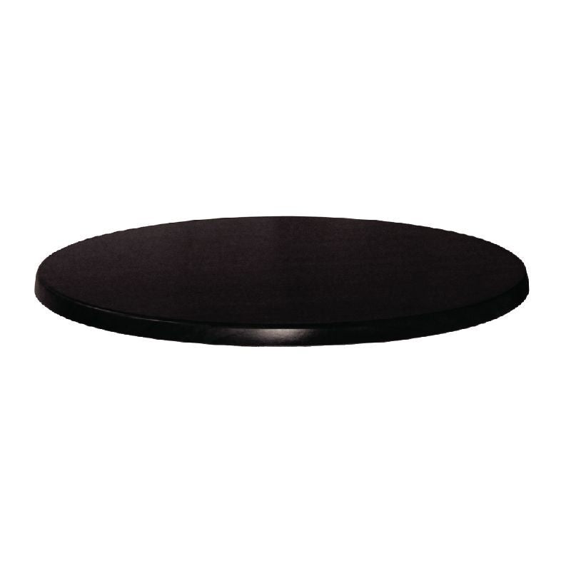 Werzalit Round Table Top Black 800mm - CC513 Mix and Match Table Tops and Bases Werzalit