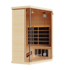 Kove 3-4 Person Infrared Corner Sauna Cabin – Hemlock Wood, Glass Front, Bluetooth & Full Spectrum Heating | KOVE-INFC Indoor Infrared Saunas Kove Designs