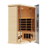 Kove 3-4 Person Infrared Corner Sauna Cabin – Hemlock Wood, Glass Front, Bluetooth & Full Spectrum Heating | KOVE-INFC Indoor Infrared Saunas Kove Designs