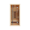 Empire Kove 1-Person Infrared Sauna Cabin Compact – Hemlock Wood, Glass Front, Bluetooth & Full Spectrum Heating | KOVE-INF1 Indoor Infrared Saunas Kove Designs