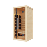 Empire Kove 1-Person Infrared Sauna Cabin Compact – Hemlock Wood, Glass Front, Bluetooth & Full Spectrum Heating | KOVE-INF1 Indoor Infrared Saunas Kove Designs