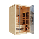 Empire Kove 2-Person Infrared Sauna Cabin – Hemlock Wood, Glass Front, Bluetooth & Full Spectrum Heating | KOVE-INF2 Indoor Infrared Saunas Kove Designs