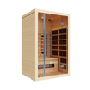 Empire Kove 2-Person Infrared Sauna Cabin – Hemlock Wood, Glass Front, Bluetooth & Full Spectrum Heating | KOVE-INF2 - Graded Item Indoor Infrared Saunas KOVE