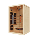 Empire Kove 2-Person Infrared Sauna Cabin – Hemlock Wood, Glass Front, Bluetooth & Full Spectrum Heating | KOVE-INF2 Indoor Infrared Saunas Kove Designs