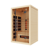 Empire Kove 2-Person Infrared Sauna Cabin – Hemlock Wood, Glass Front, Bluetooth & Full Spectrum Heating | KOVE-INF2 - Graded Item Indoor Infrared Saunas KOVE