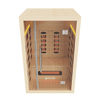Empire Kove 2-Person Infrared Sauna Cabin – Hemlock Wood, Glass Front, Bluetooth & Full Spectrum Heating | KOVE-INF2 - Graded Item Indoor Infrared Saunas KOVE