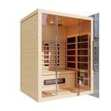 Empire Kove 3-Person Infrared Sauna Cabin – Hemlock Wood, Glass Front, Bluetooth & Full Spectrum Heating | KOVE-INF3 Indoor Infrared Saunas Kove Designs