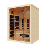 Empire Kove 3-Person Infrared Sauna Cabin – Hemlock Wood, Glass Front, Bluetooth & Full Spectrum Heating | KOVE-INF3 Indoor Infrared Saunas Kove Designs