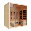 Kove 4 Person Infrared Sauna Cabin – Hemlock Wood, Glass Front, Bluetooth & Full Spectrum Heating | KOVE-INF4 Indoor Infrared Saunas Kove Designs