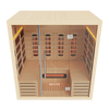 Kove 4 Person Infrared Sauna Cabin – Hemlock Wood, Glass Front, Bluetooth & Full Spectrum Heating | KOVE-INF4 Indoor Infrared Saunas Kove Designs