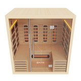 Kove 4 Person Infrared Sauna Cabin – Hemlock Wood, Glass Front, Bluetooth & Full Spectrum Heating | KOVE-INF4 Indoor Infrared Saunas Kove Designs