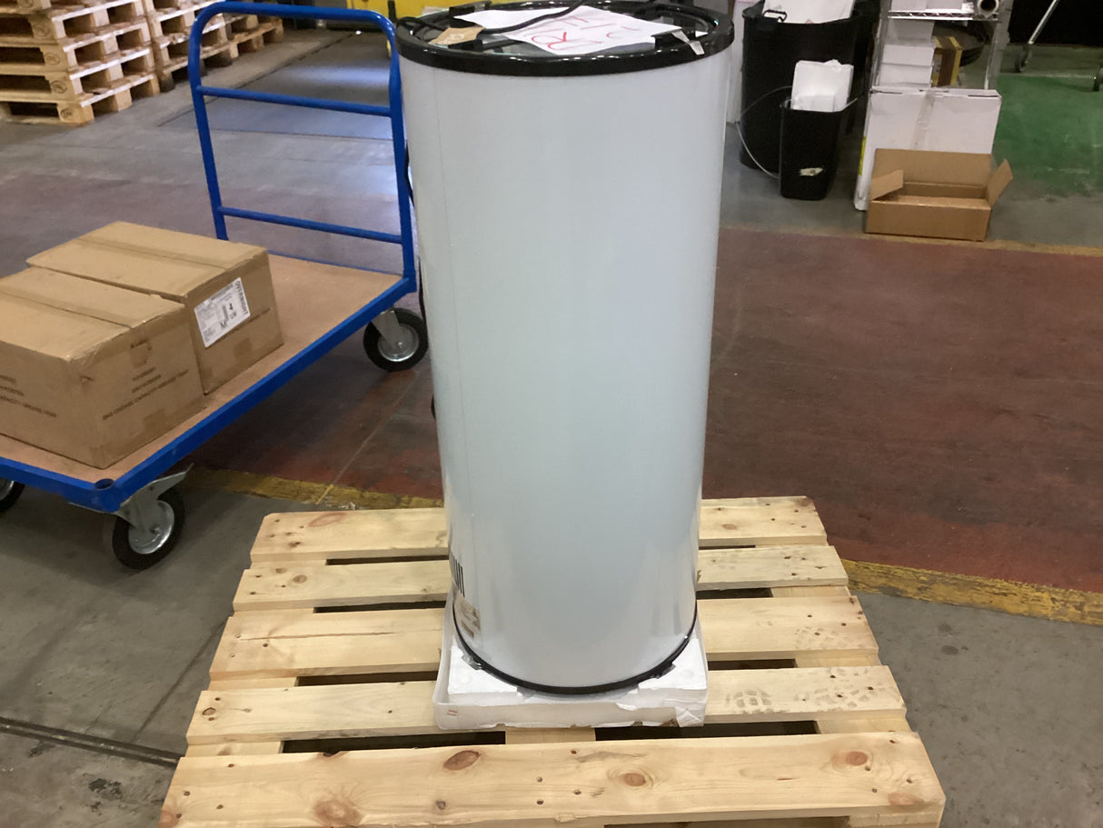 Empire Drinks Can Bottle Dump Impulse Barrel Mobile Cooler White - EMP-CC77 - Graded Item Single Door Bottle Coolers Empire