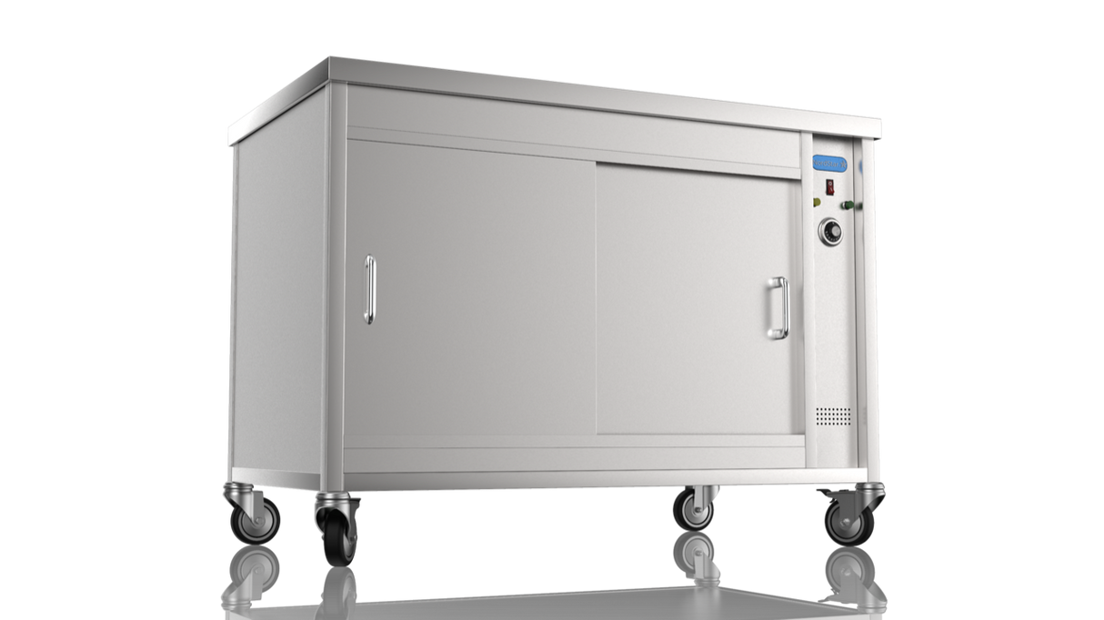 Nordstar Mobile Hot Cupboard Flat Top Servery 1200mm | HC1200 Hot Cupboards Nordstar