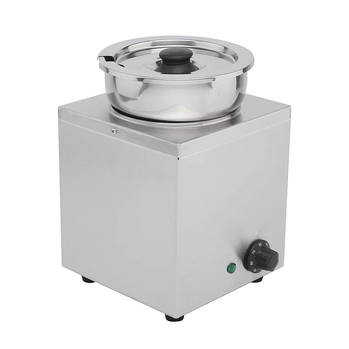 Hamoki Heated Bain Marie 1 Round Hot Pot 6.5 Litre | 101047 Bain Maries Hamoki