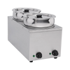 Hamoki Bain Marie With 2 Round Pots 2 x 6.5 Litre | 101051 Bain Maries Hamoki