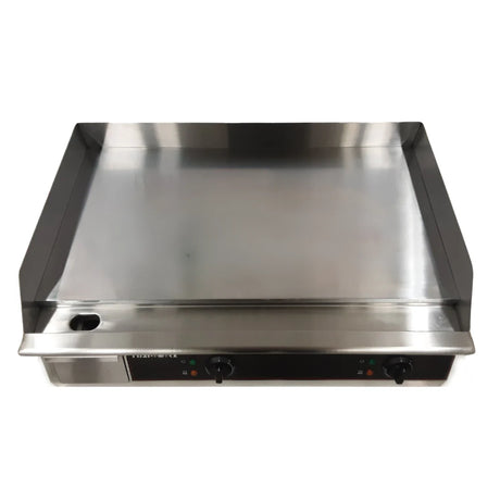 Hamoki 2 Burner Electric Flat Countertop Chrome Plated Griddle 760mm Wide | 101100 Electric Griddles Hamoki