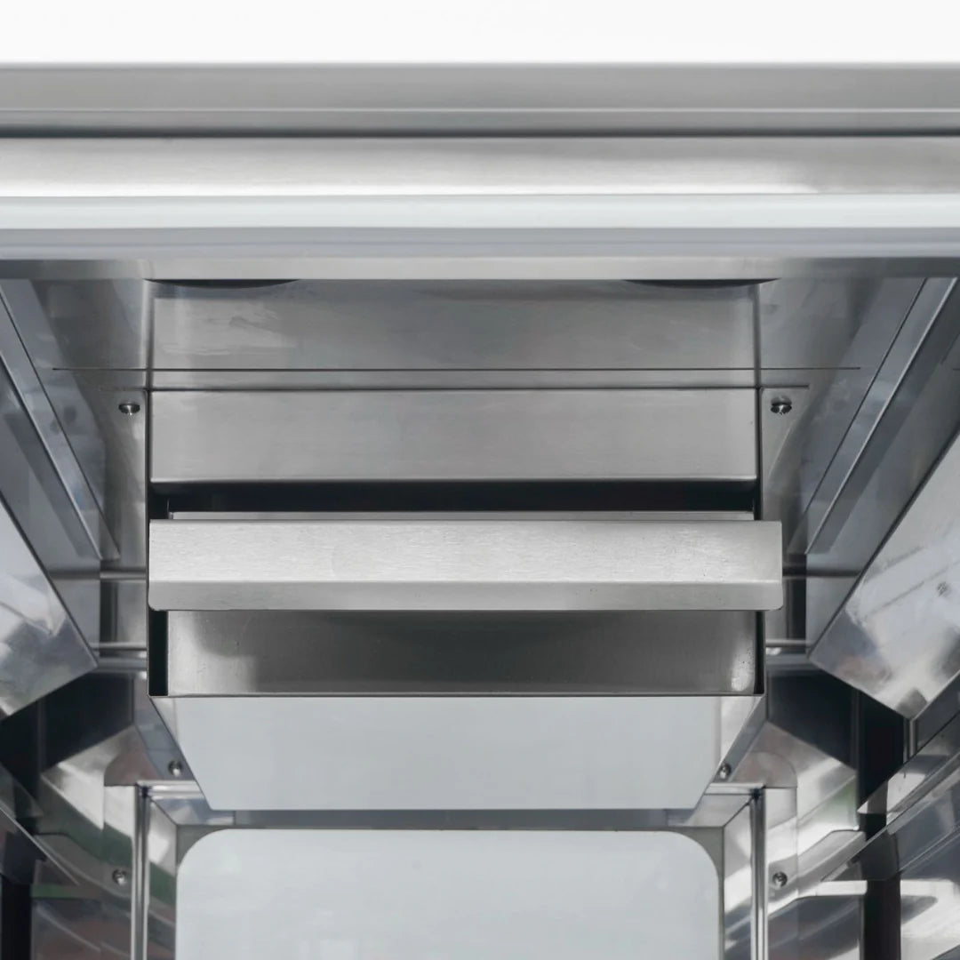 Hamoki Mobile Hot Holding Cabinet 2 Tier Pass Through With Humidity - 14 Shelves | 101108 Food Warming Drawers Hamoki
