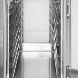 Hamoki Mobile Hot Holding Cabinet 2 Tier Pass Through With Humidity - 14 Shelves | 101108 Food Warming Drawers Hamoki