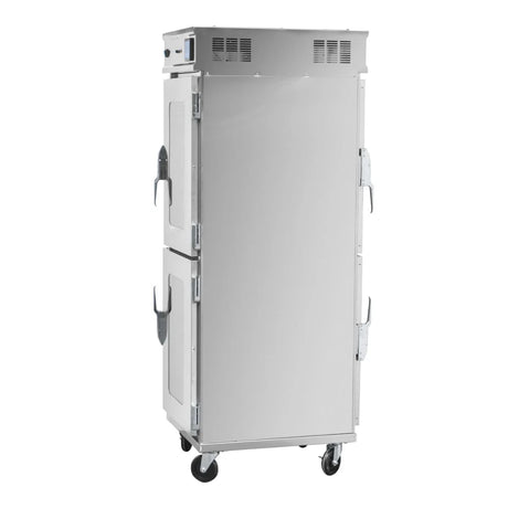 Hamoki Mobile Hot Holding Cabinet 2 Tier Pass Through With Humidity - 14 Shelves | 101108 Food Warming Drawers Hamoki