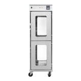 Hamoki Mobile Hot Holding Cabinet 2 Tier Pass Through With Humidity - 14 Shelves | 101108 Food Warming Drawers Hamoki