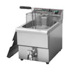Hamoki Commercial Countertop Electric Fryer - 8 Litre Single Tank with Drain Tap | 101109 Countertop Electric Fryers Hamoki