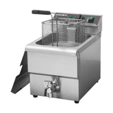 Hamoki Commercial Countertop Electric Fryer - 8 Litre Single Tank with Drain Tap | 101109 Countertop Electric Fryers Hamoki