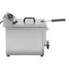 Hamoki Commercial Countertop Electric Fryer - 8 Litre Single Tank with Drain Tap | 101109 Countertop Electric Fryers Hamoki