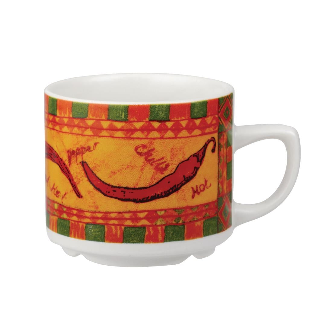 Churchill Salsa Maple Tea Cups 199ml (Pack of 24) - CA620 Cups and Mugs Churchill
