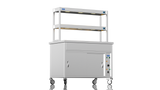 Nordstar NordStar Hot Cupboard Bain Marie 3 x 1/1GN With 2 Tier Heated Gantry | DTCBM1200 Hot Cupboards Nordstar