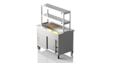 Nordstar NordStar Hot Cupboard Bain Marie 3 x 1/1GN With 2 Tier Heated Gantry | DTCBM1200 Hot Cupboards Nordstar