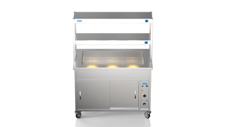 Nordstar NordStar Hot Cupboard Bain Marie 3 x 1/1GN With 2 Tier Heated Gantry | DTCBM1200 Hot Cupboards Nordstar