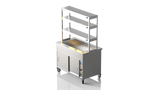 Nordstar NordStar Hot Cupboard Bain Marie 3 x 1/1GN With 3 Tier Heated Gantry | TTCBM1200 Hot Cupboards Nordstar
