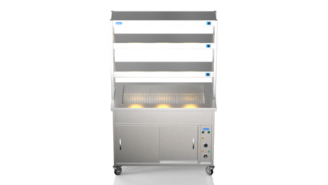 Nordstar NordStar Hot Cupboard Bain Marie 3 x 1/1GN With 3 Tier Heated Gantry | TTCBM1200 Hot Cupboards Nordstar