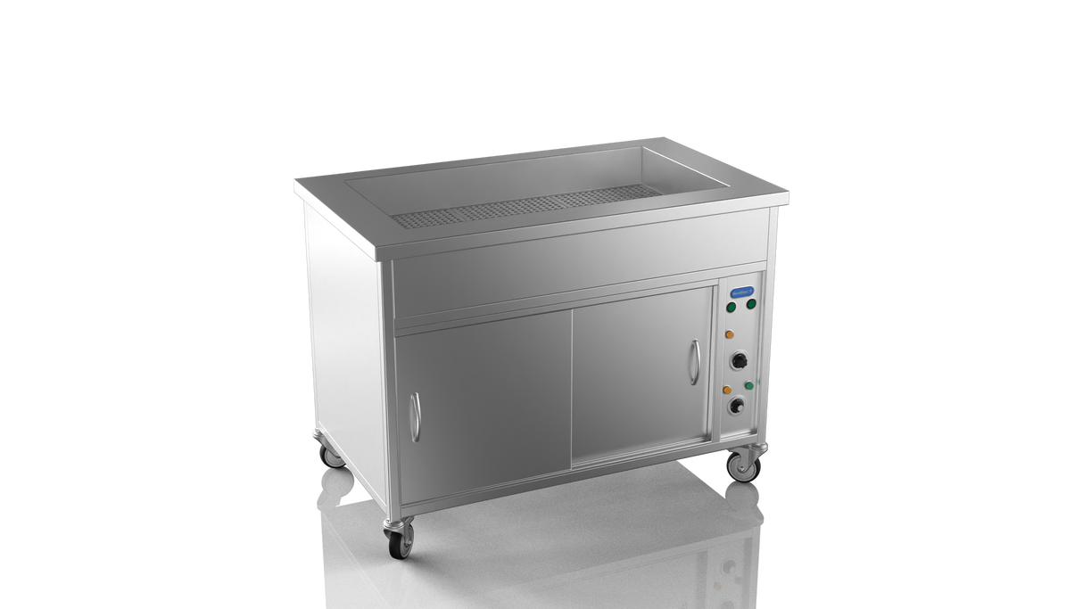 Nordstar NordStar Hot Cupboard With Bain Marie 3 x 1/1GN Dry Heat | NSHCBM1200 Hot Cupboards Nordstar