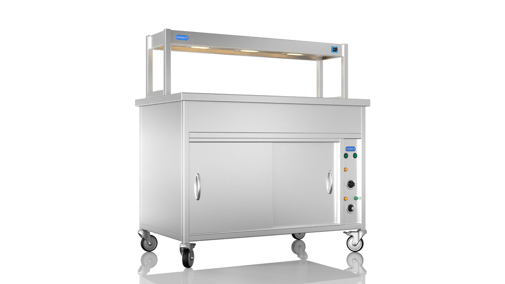 Nordstar NordStar Hot Cupboard Bain Marie 3 x 1/1GN With Single Heated Gantry | STCBM1200 Hot Cupboards Nordstar